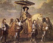 LE BRUN, Charles Chancellor Seguier at the Entry of Louis XIV into Paris in 1660 oil painting on canvas